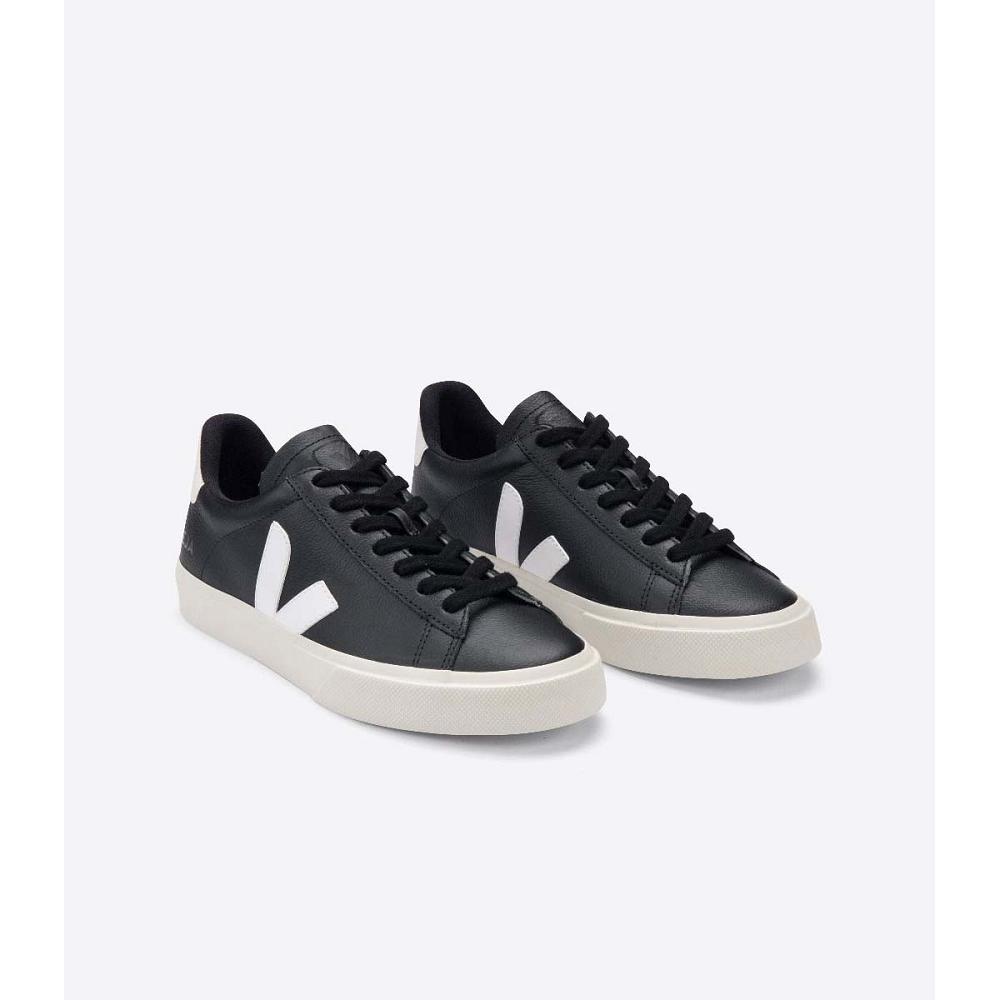 Veja CAMPO CHROMEFREE Low Tops Sneakers Férfi Black/White | HU 294TCE